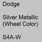 Preview: Dodge, Silver Metallic (Wheel Color), S4A-W.